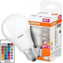 Osram led retrofit rgbw lampa led wielokolorowa matowa z pilotem (ex 60w) 9W/2700K biaŁa ciepŁa E27